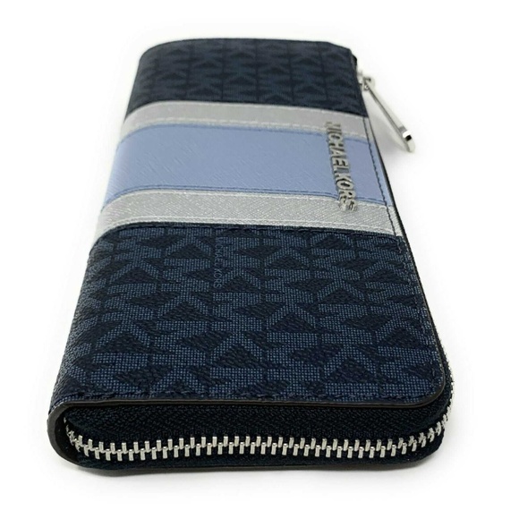Michael Kors Jet Set Travel Wallet Admiral Blue - Picture 3 of 5